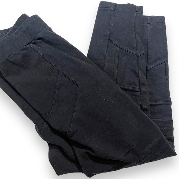 Allsaints Ridley Black Leggings Size 8 Moto Stretchy Rock. - Picture 3 of 8